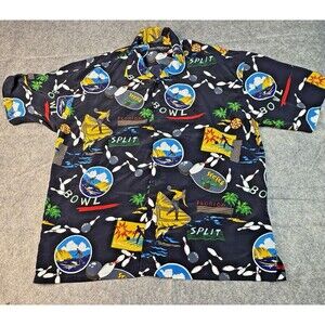 Box Office Island Bowling Surfing Florida Short Polyester XL